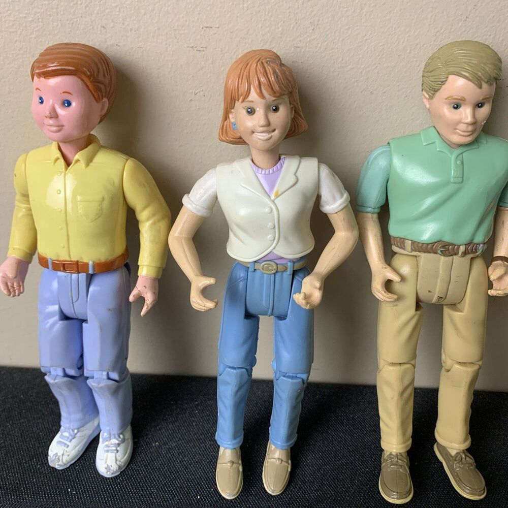 Lot Of 3 Fisher Price Loving Family Dollhouse Doll Figures Female & 2 Males - Picture 3 of 8
